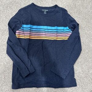 Cat & Jack Kids' Long Sleeve Shirt with Colorful Stripes